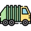 Eco-friendly waste collection van picking up household bins in a Cardiff neighborhood